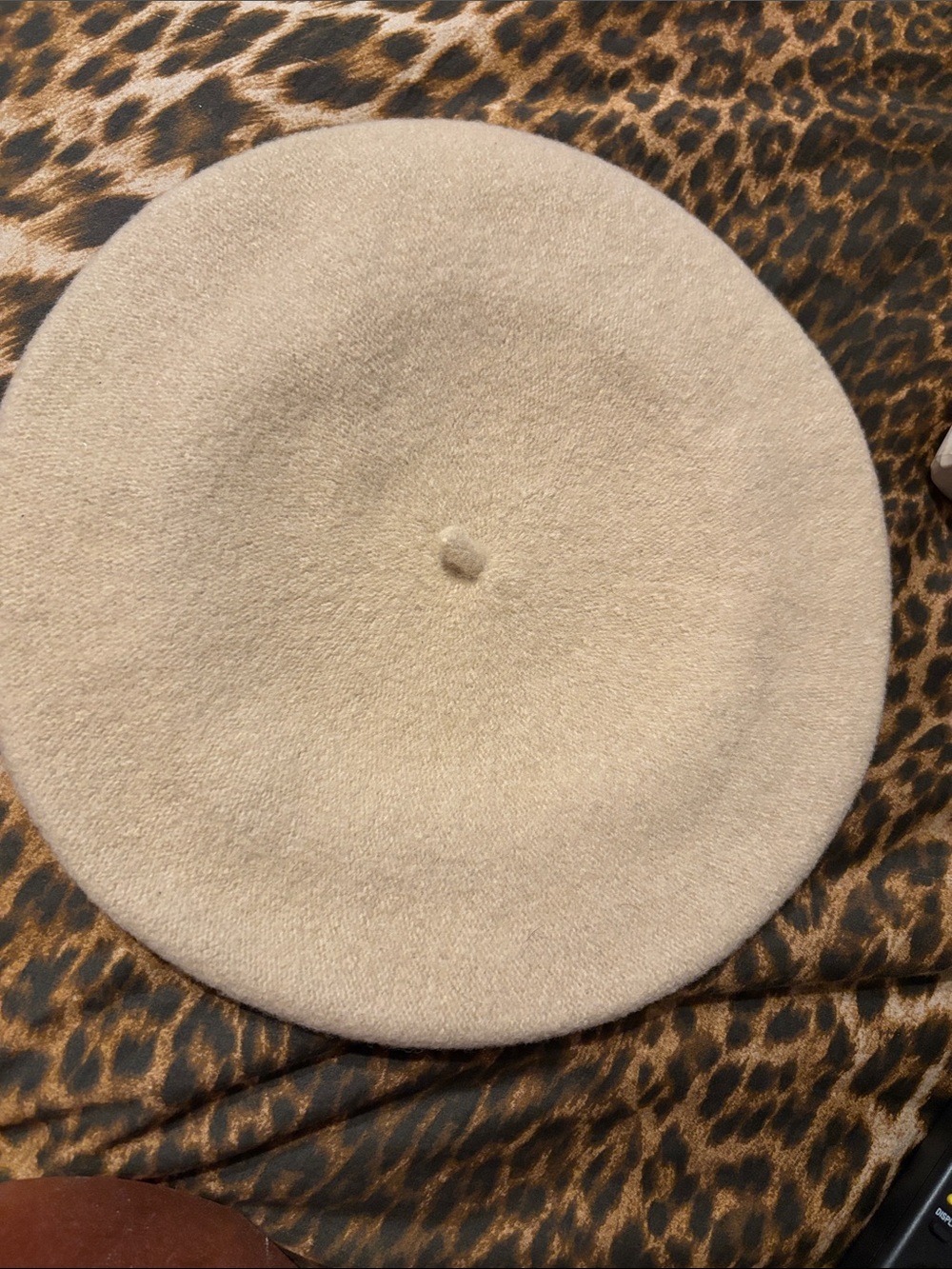 Classic Women's Wool Beret in Cream